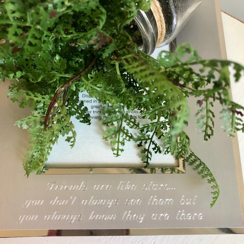 Things Remembered frame 4x6, silver engraved w/box